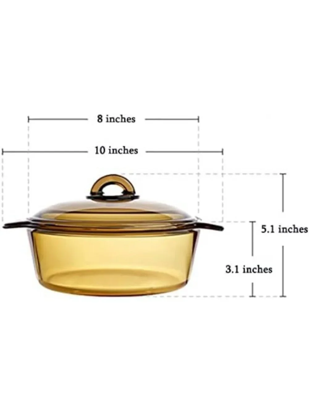 Blooming Glass Casserole Dish 1.5L - Elegant Kitchen Cookware for Baking